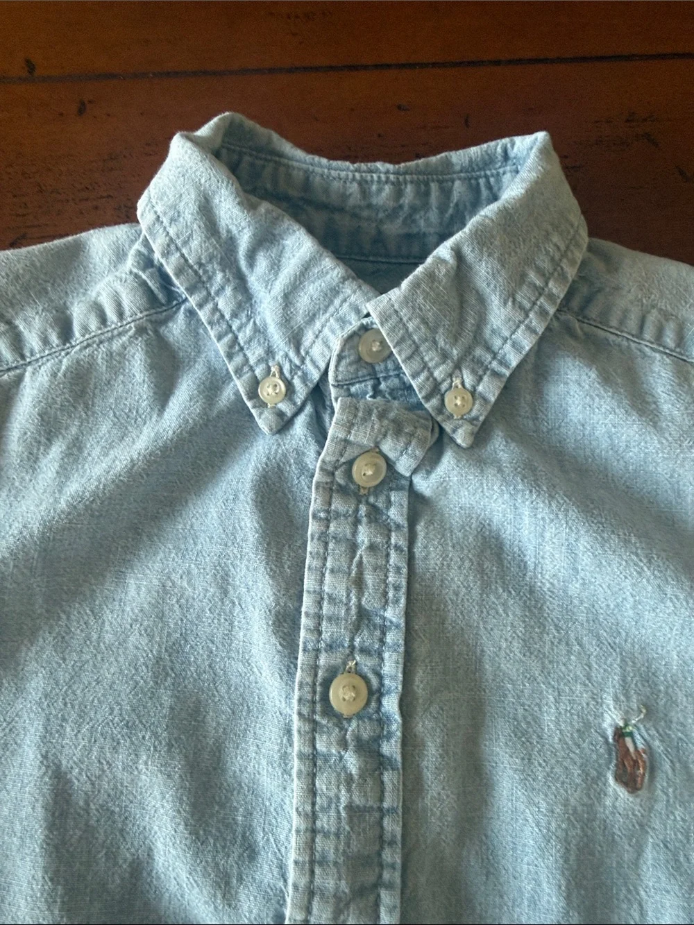 Ralph Lauren Light Blue Long-Sleeve Button-Down Shirt